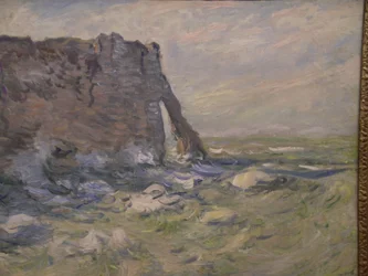 Porte dAval, para Claude Monet, o Museu de Montserrat